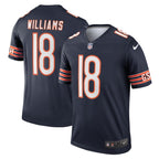 Caleb Williams Chicago Bears Nike Team Legend Player Performance Top - Navy/Orange
