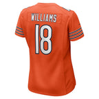 Caleb Williams Chicago Bears Nike Women's Alternate 2024 NFL Draft Game Jersey - Orange