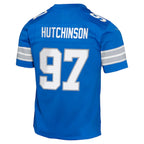 Aidan Hutchinson Detroit Lions Nike Youth Team Player Game Jersey - Blue