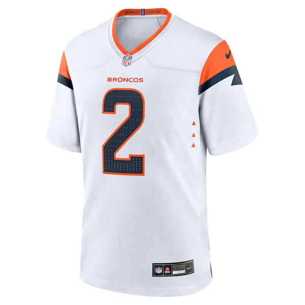 Patrick Surtain II Denver Broncos Nike Game Jersey - White/Navy/Orange
