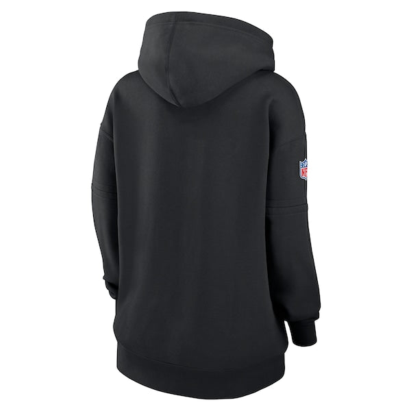 Carolina Panthers Nike Women's 2024 NFL Crucial Catch Club Pullover Hoodie - Black