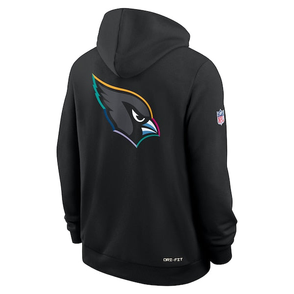 Arizona Cardinals Nike 2025 NFL Crucial Catch Sideline Standard Issue Dri-FIT Hoodie - Black