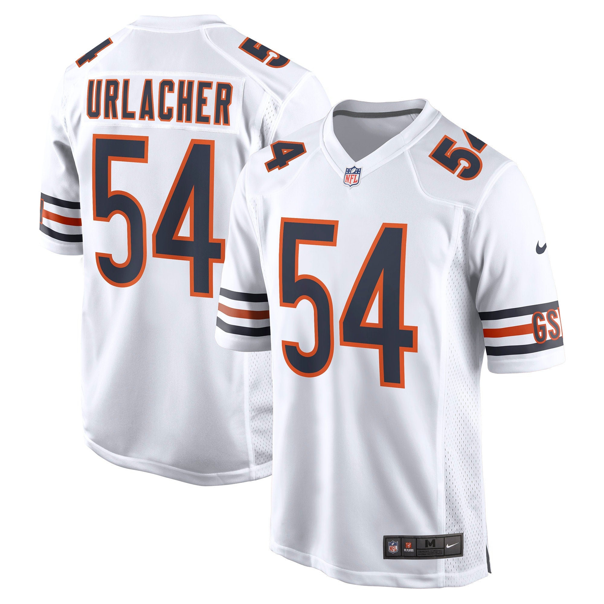 Brian Urlacher Chicago Bears Nike Game Retired Player Jersey - Navy/Orange/White