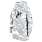 Atlanta Falcons Nike Women's 2024 Salute To Service Club Fleece Pullover Hoodie - Arctic Camo