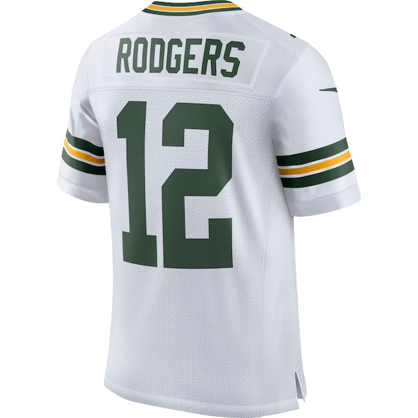 Aaron Rodgers Green Bay Packers Nike Classic Elite Player Jersey - White/Green