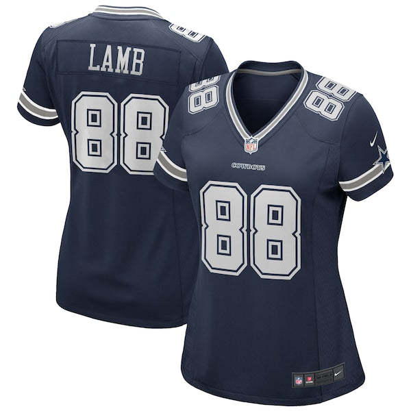 CeeDee Lamb Dallas Cowboys Nike Women's Game Jersey - Navy/White