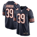Quindell Johnson Chicago Bears Nike Team Game Jersey -  Navy