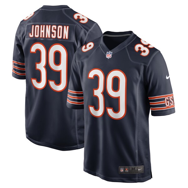 Quindell Johnson Chicago Bears Nike Team Game Jersey -  Navy