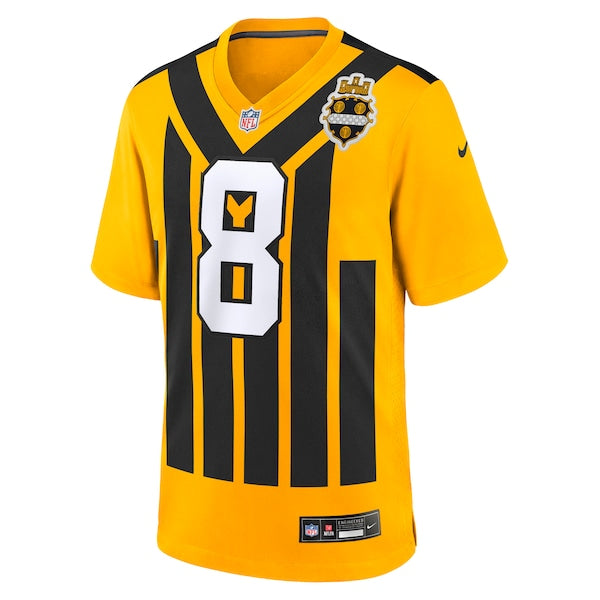 Aaron Rodgers Pittsburgh Steelers Nike Alternate 1933 Throwback Game Jersey - Gold/Black