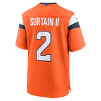 Patrick Surtain II Denver Broncos Nike Game Jersey - Orange/Navy/White