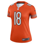 Caleb Williams Chicago Bears Nike Women's Alternate Legend Player Performance Top -  Orange/Navy