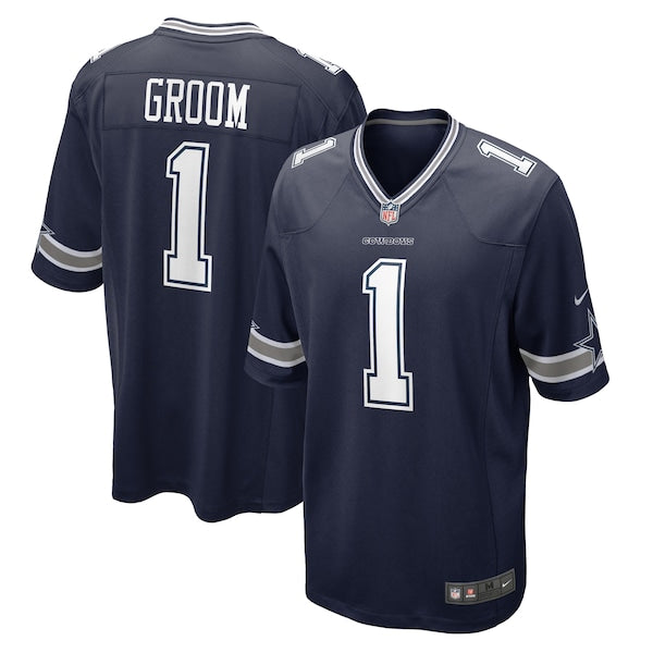 Number 1 Groom Dallas Cowboys Nike Game Jersey - Navy