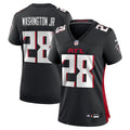 Carlos Washington Jr. Atlanta Falcons Nike Women's Team Game Jersey -  Black