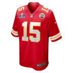 Patrick Mahomes Kansas City Chiefs Nike Super Bowl LVIII Game Jersey - Red