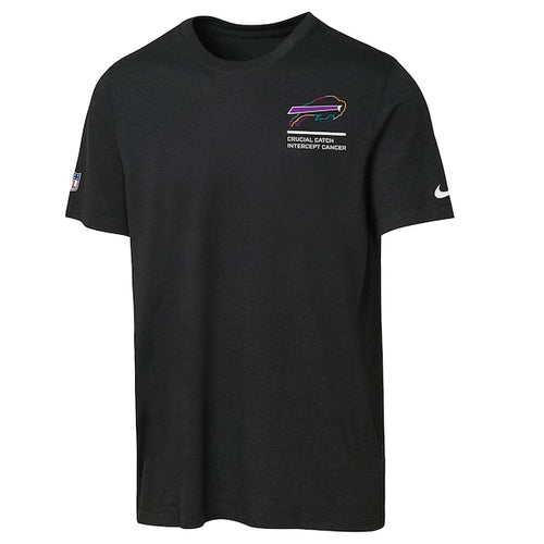 Buffalo Bills Nike Youth 2025 NFL Crucial Catch Tri-Blend Dri-FIT T-Shirt - Black