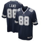 CeeDee Lamb Dallas Cowboys Nike Game Jersey - Navy/White