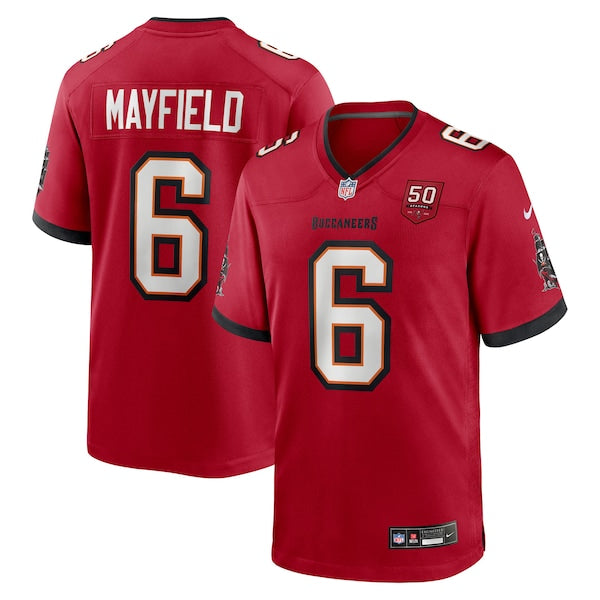 Baker Mayfield Tampa Bay Buccaneers Nike 50th Season Team Game Jersey - Red/Creamsicle