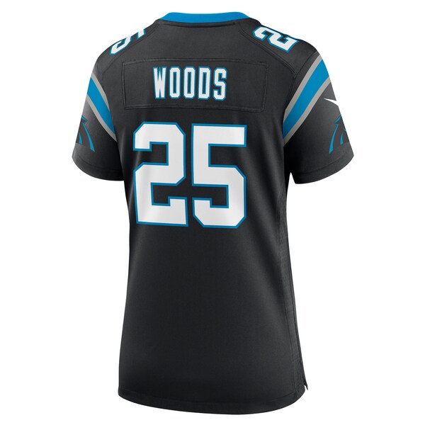 Xavier Woods Carolina Panthers Nike Women's Team Game Jersey - Black