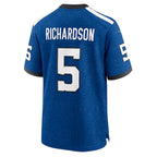 Anthony Richardson Indianapolis Colts Nike Indiana Nights Alternate Game Jersey - Royal/Royal/White