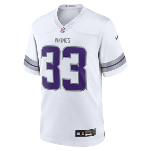 Aaron Jones Minnesota Vikings Nike Alternate Game Player Jersey - White