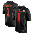 Xavier Worthy Kansas City Chiefs Nike Super Bowl LIX Fashion Game Jersey - Carbon Black